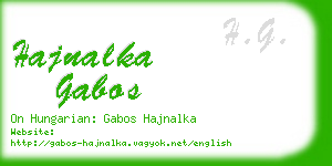 hajnalka gabos business card